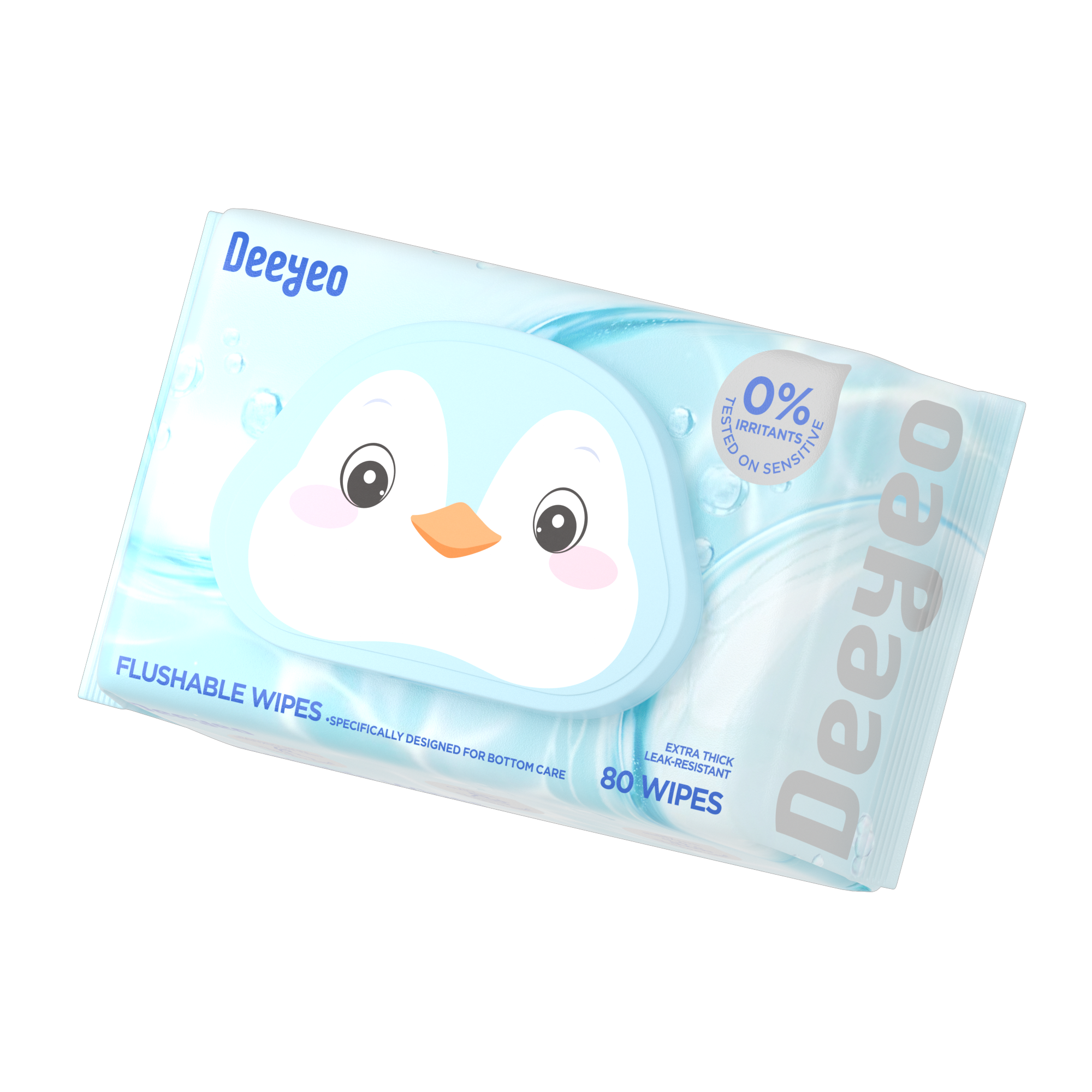 Deeyeo Flushable Wipes 80 wipes